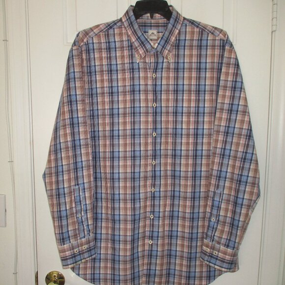 Peter Millar Mens L/S Cotton Button Down Casual Shirt NWOT - Size 18/36 or XL - Picture 1 of 3